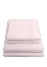 1800 Series 4 Piece Deep Pocket Bed Sheet Set