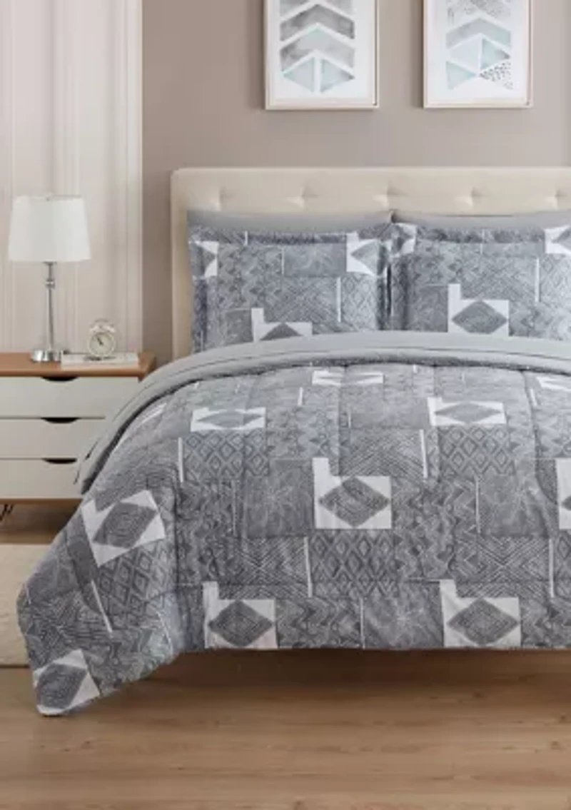 7 Piece Tulsa Bed a Bag Comforter, Sham & Sheet Set