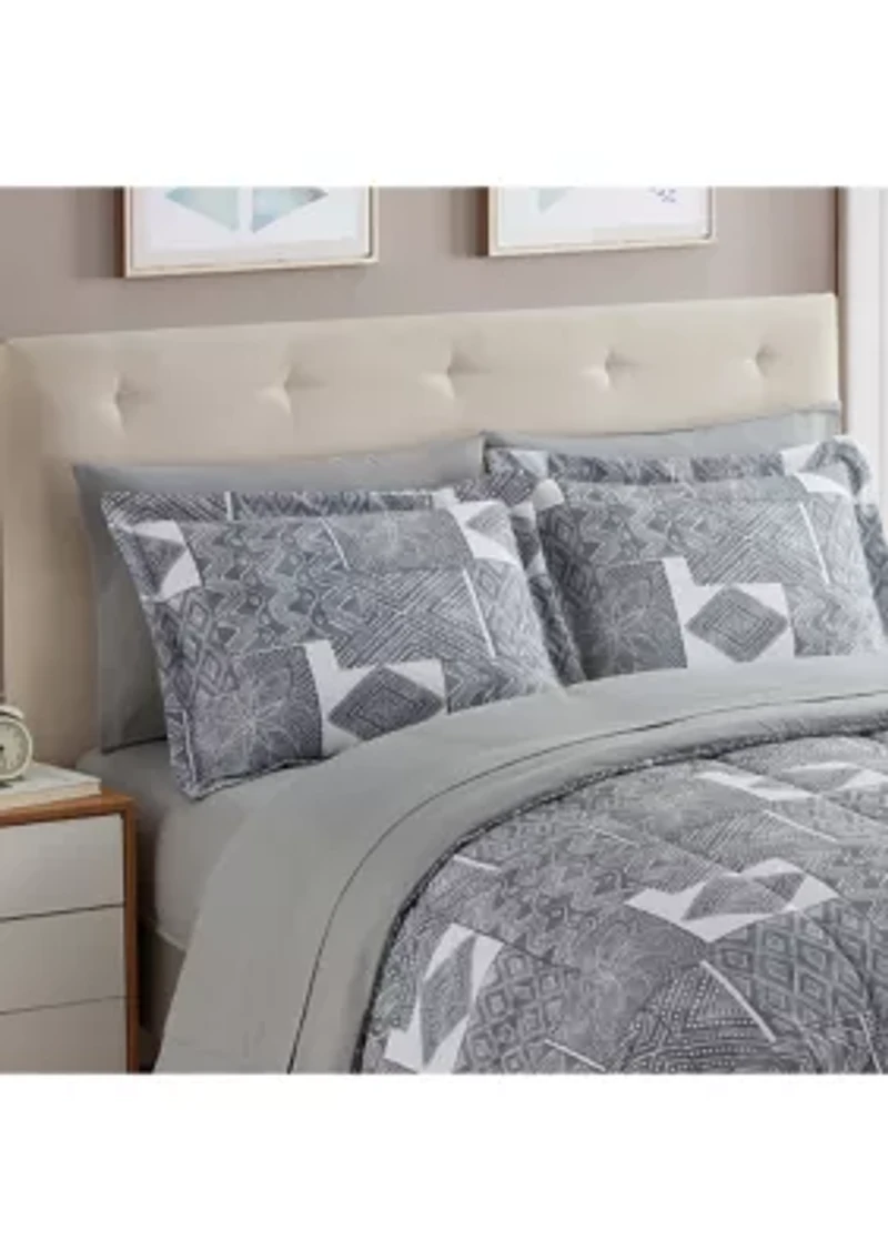 7 Piece Tulsa Bed a Bag Comforter, Sham & Sheet Set