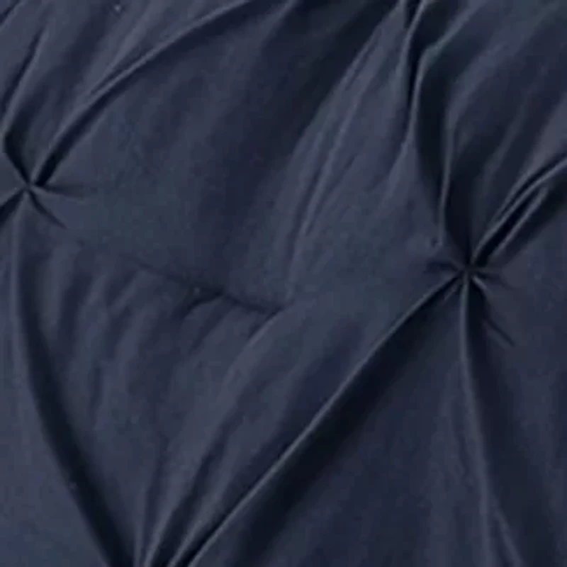 8 Piece Bed A Bag Pintuck Comforter Sheet Skirt Sham Set