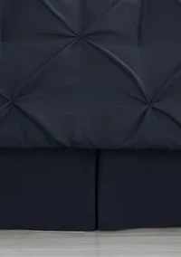 8 Piece Bed A Bag Pintuck Comforter Sheet Skirt Sham Set