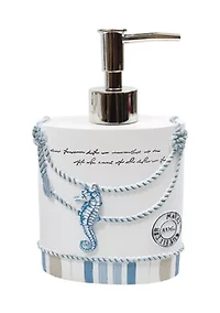 Beach Life Bath Accessory Collection 4 Piece Bathroom Set