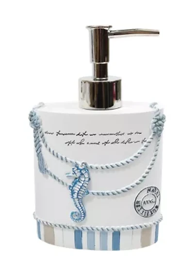 Beach Life Bath Accessory Collection Bathroom Lotion/Soap Dispenser