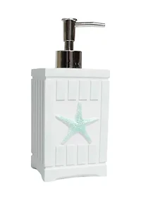 Beach Shells Bath Accessory Collection Poly Resin Bathroom Lotion/Soap Dispenser