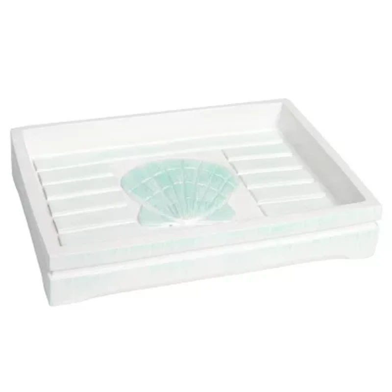 Beach Shells Bath Accessory Collection Poly Resin Bathroom Soap Dish