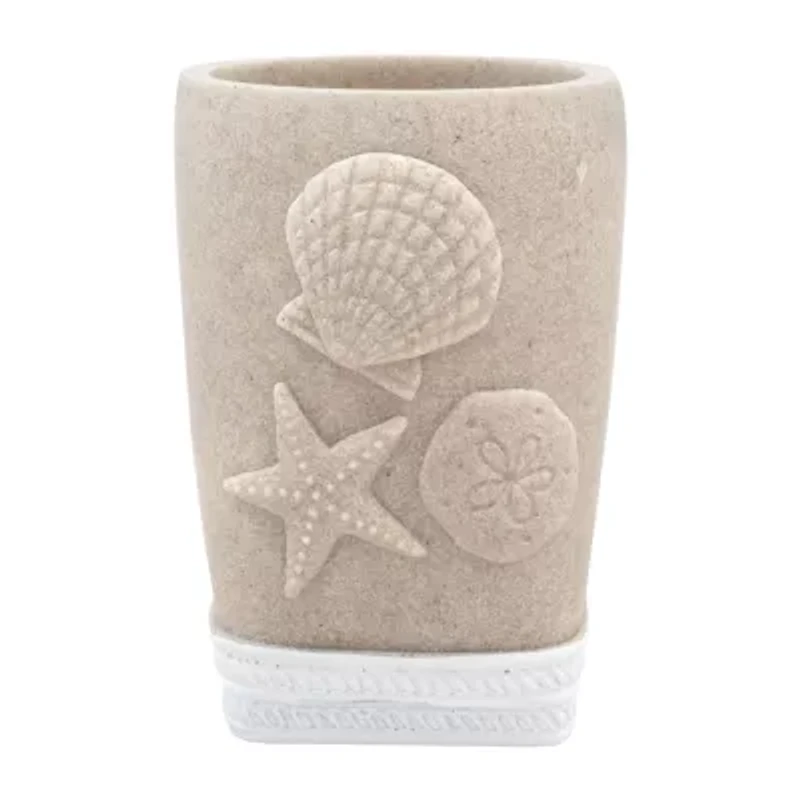 Coastal Shell Bath Accessory Collection Bathroom Tumbler