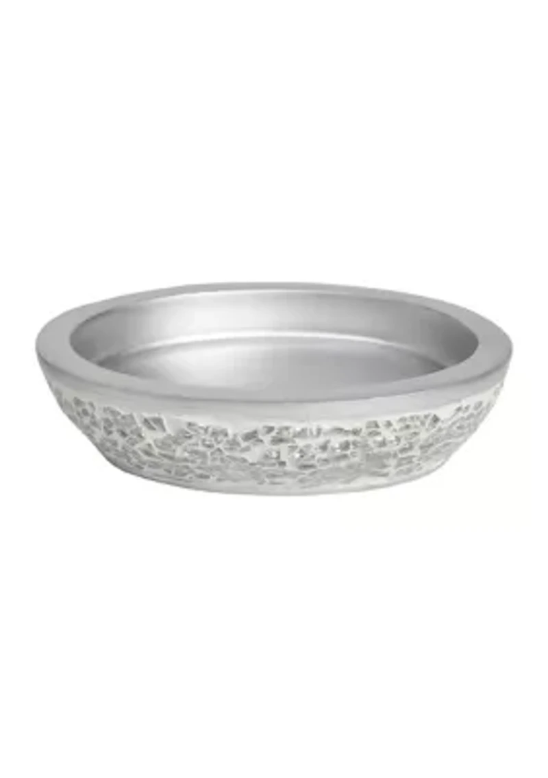 Glamour Bath Accessory Collection Poly Resin Bathroom Soap Dish