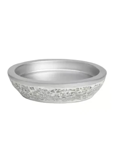 Glamour Bath Accessory Collection Poly Resin Bathroom Soap Dish