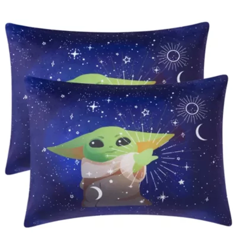 Baby Yoda Grogu Reversible 20" x 26" Bed Pillow 2 Pack