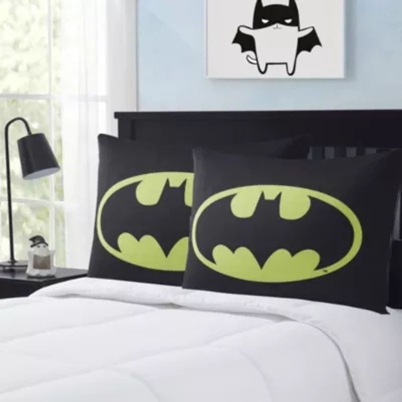 Batman Signal Reversible 20" x 26" Bed Pillow 2 Pack