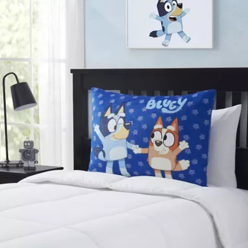 Bluey and Bingo Reversible 20" x 26" Bed Pillow