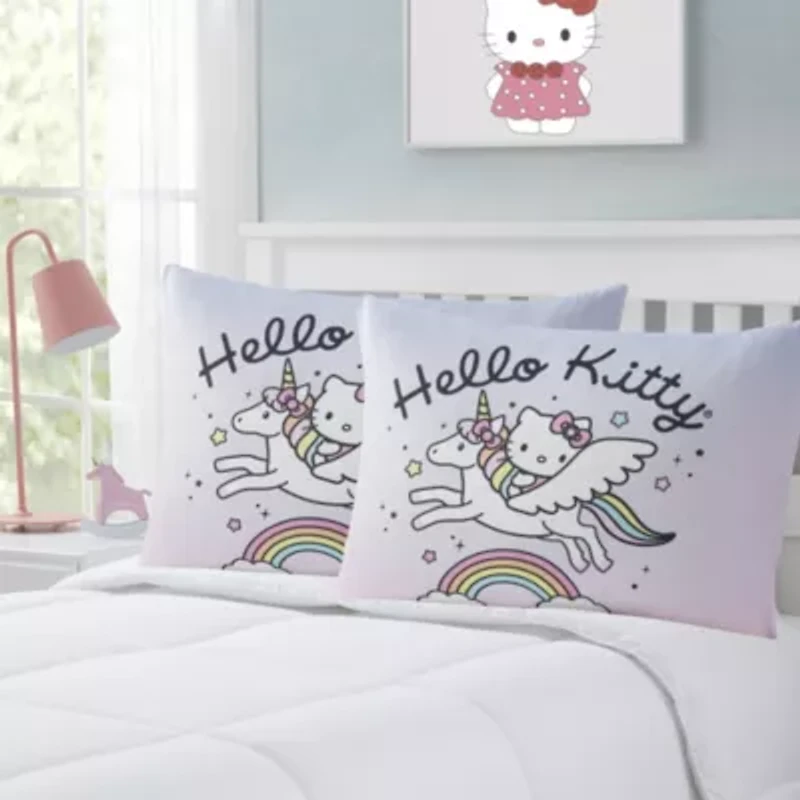 Hello Kitty Reversible 20" x 26" Bed Pillow 2 PK