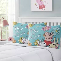Peppa Pig Reversible 20" x 26" Bed Pillow 2 Pack
