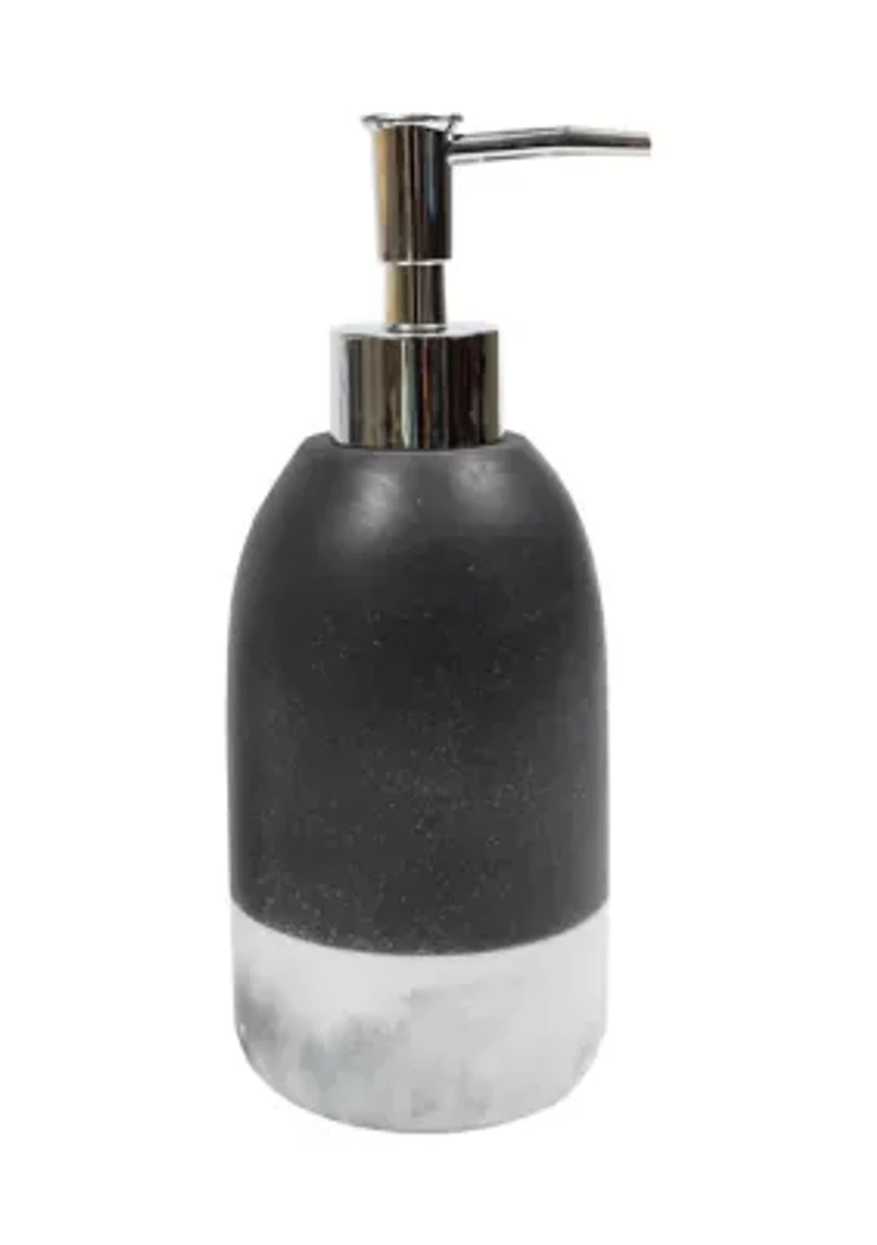 Marbleized Bath Accessory Collection 4 Piece Bathroom Set