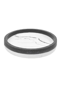 Marbleized Bath Accessory Collection 4 Piece Bathroom Set