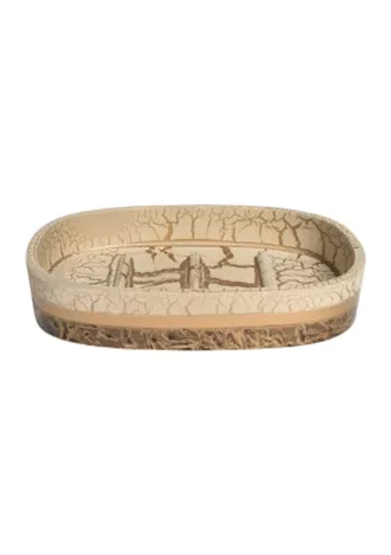 Parker Bath Accessory Collection Poly Resin Bathroom Soap Dish