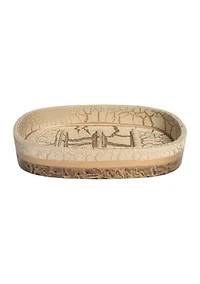 Parker Bath Accessory Collection Poly Resin Bathroom Soap Dish