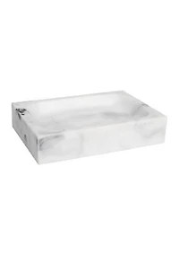 Plaza Poly Resin Bath Accessory Collection 4 Piece Bathroom Set