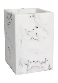 Plaza Poly Resin Bath Accessory Collection 4 Piece Bathroom Set
