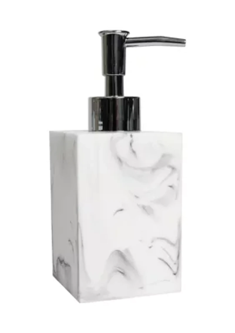Plaza Bath Accessory Collection Poly Resin Bathroom Lotion/Soap Dispenser