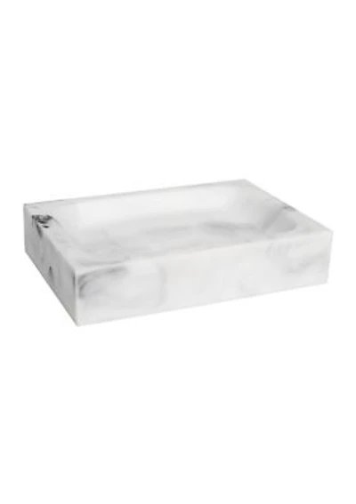 Plaza Bath Accessory Collection Poly Resin Bathroom Soap Dish