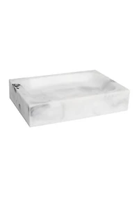 Plaza Bath Accessory Collection Poly Resin Bathroom Soap Dish