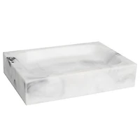 Plaza Bath Accessory Collection Poly Resin Bathroom Soap Dish