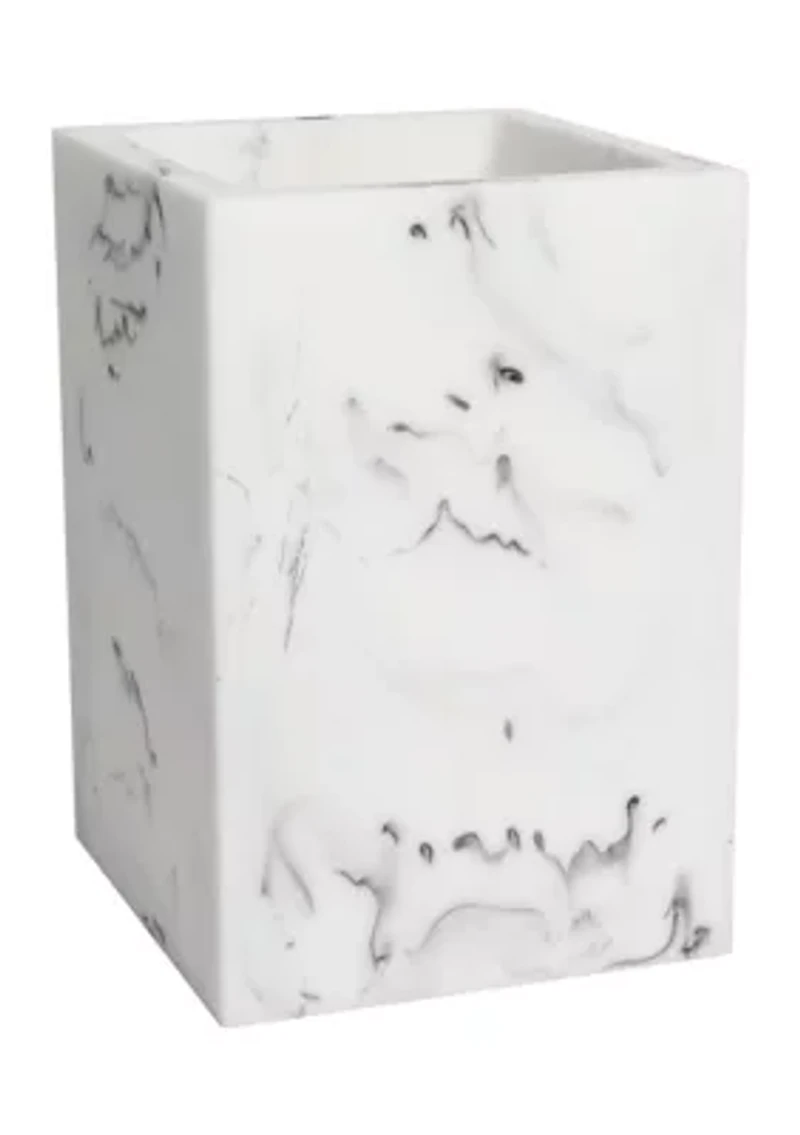 Plaza Bath Accessory Collection Poly Resin Bathroom Tumbler