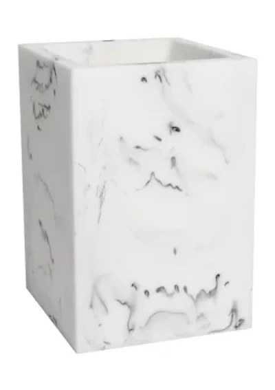 Plaza Bath Accessory Collection Poly Resin Bathroom Tumbler