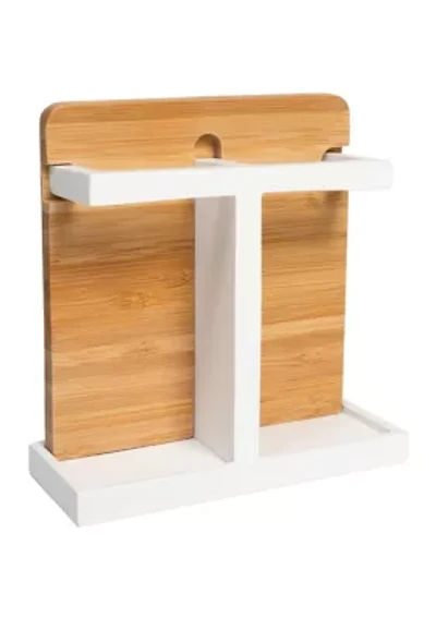 Ritz Bath Accessory Collection Poly Resin, Bamboo Bathroom Toothbrush Holder