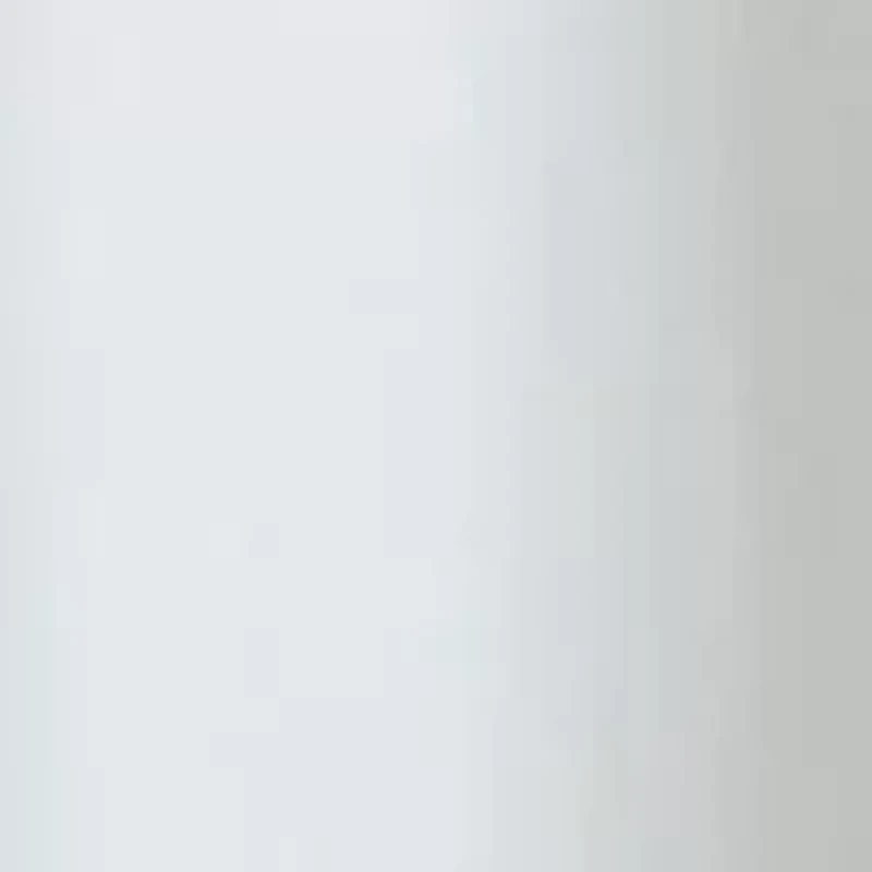 XL See Through Top Clear/White 10 Gauge Vinyl Bath Shower Curtain 84 x 72