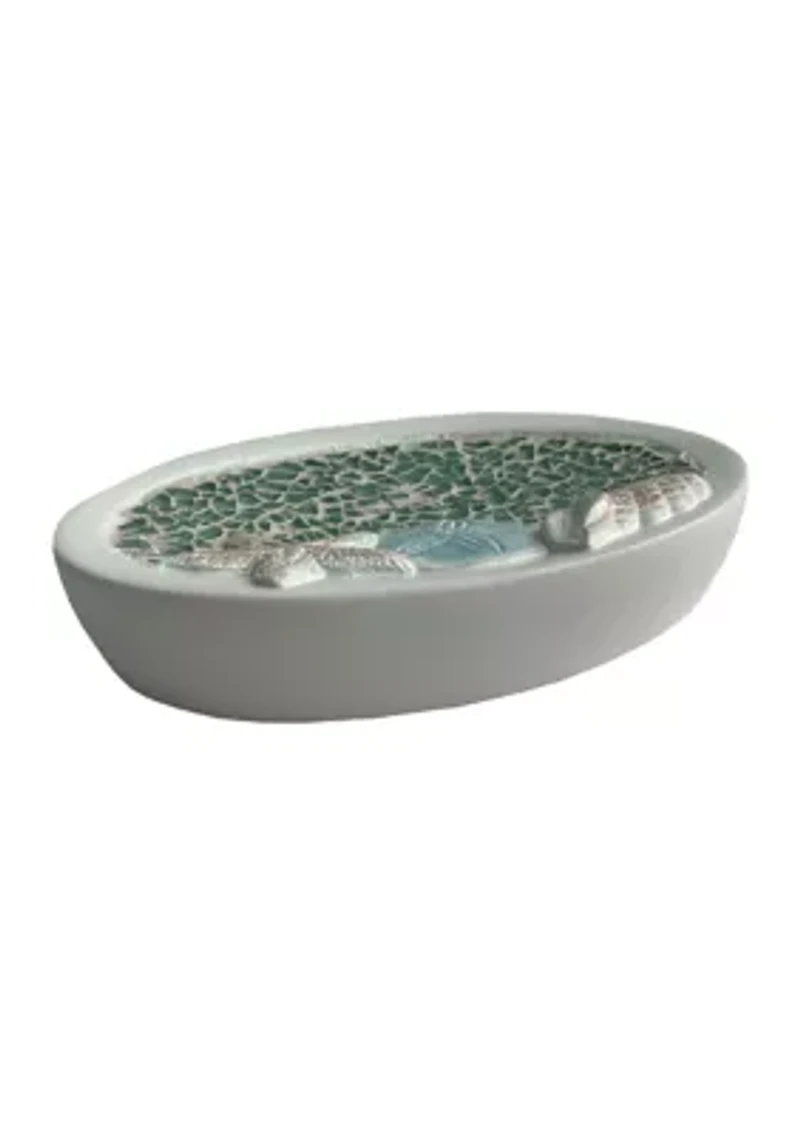 Seascape Bath Accessory Collection 4 Piece Bathroom Set