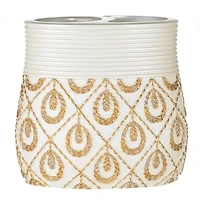 Popular Bath Seraphina Bathroom Toothbrush Holder- Beige/Gold
