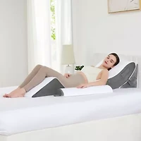 Sweet Home Collection 4 Piece Bed Wedge Pillow Set 27" x 24" x 6"