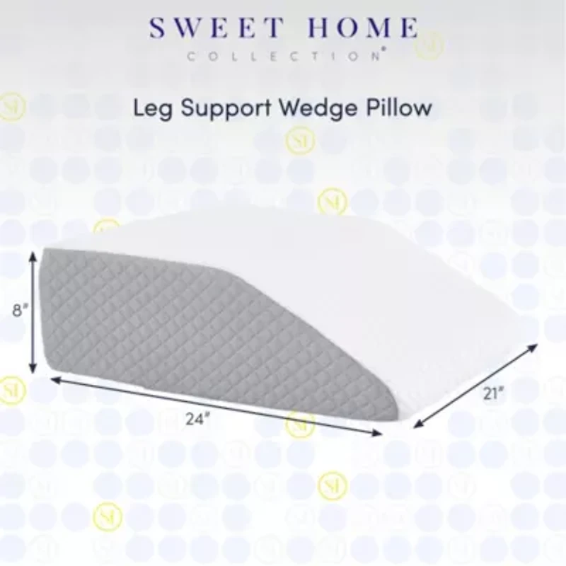 Sweet Home Collection Leg Elevation Bed Wedge Pillow 24" x 21" x 8"