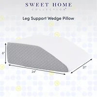 Sweet Home Collection Leg Elevation Bed Wedge Pillow 24" x 21" x 8"