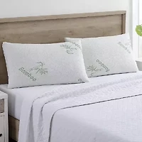 Queen Bamboo Memory Foam Pillow Pack of 2