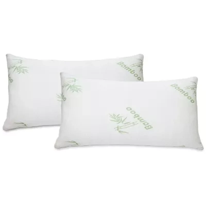 Queen Bamboo Memory Foam Pillow Pack of 2