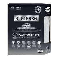 AllerEase Platinum Zip-Off Top Waterproof Mattress Cover Protector