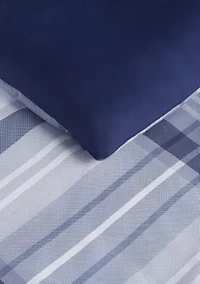 Simply Clean Scott Plaid Antimicrobial Comforter Set
