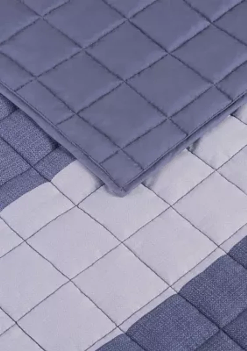 Simply Comfort Billy Textured Stripe Quilt Set