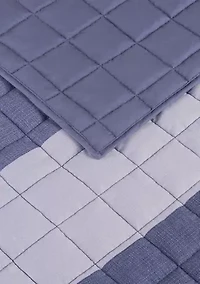 Simply Comfort Billy Textured Stripe Quilt Set