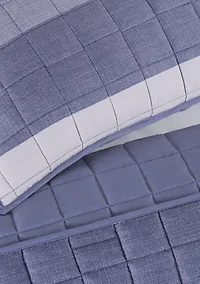 Simply Comfort Billy Textured Stripe Quilt Set