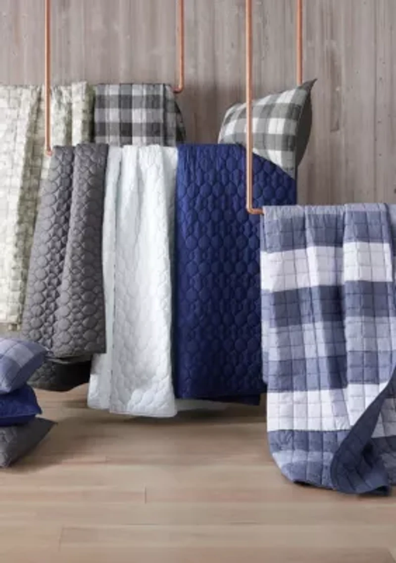 Simply Comfort Billy Textured Stripe Quilt Set