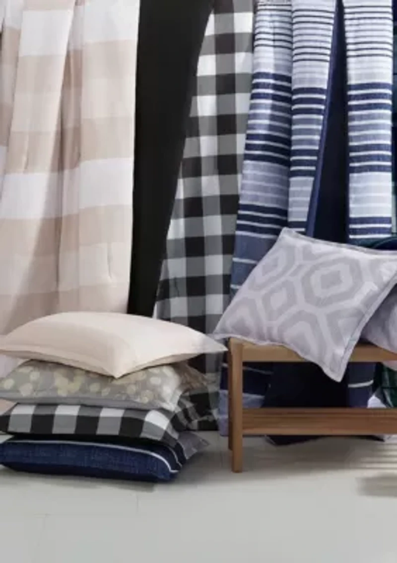 Simply Clean Conrad Variegated Stripe Antimicrobial  Comforter Set