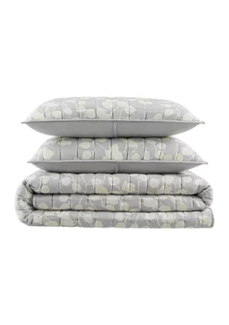 Simply Comfort Ellen Botanical Leaf Quilt Set