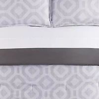 Simply Clean Skyler Textured Geometric Antimicrobial Comforter Set