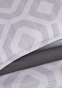 Simply Clean Skyler Textured Geometric Antimicrobial Comforter Set