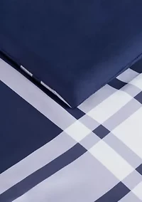 Simply Clean Jax Plaid Antimicrobial Comforter Set