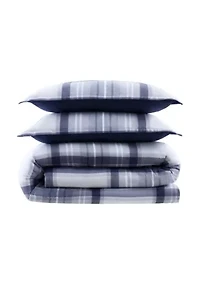 Simply Clean Jax Plaid Antimicrobial Comforter Set